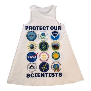 PROTECT OUR SCIENTISTS Science Protest Dress Size S-M VGC